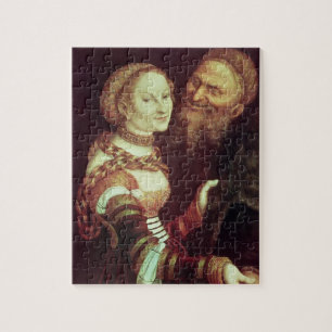 The Lovesick Old Man, 1553 (olie op het paneel) Legpuzzel