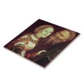 The Lovesick Old Man, 1553 (olie op het paneel) Tegeltje (Zijkant)