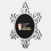 The Loving Christ Come To Me Tin Sneeuwvlok Ornament (Rechts)