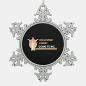 The Loving Christ Come To Me Tin Sneeuwvlok Ornament (Voorkant)