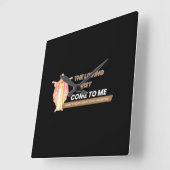 The Loving Christ Come To Me Vierkante Klok (Hoek)