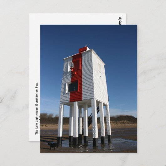 The Low Lighthouse, Burnham on Zee, Somerset, Vere Briefkaart (Voorkant / Achterkant)