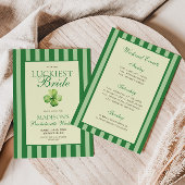 The Luckiest Bride Bachelorette Weekend Kaart