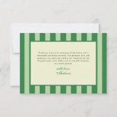 The Luckiest Bride Bridal Shower Bedankkaart (Achterkant)