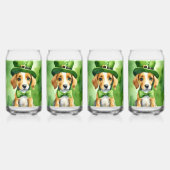 The lucky dogs blikvorm glas (Voorkant)