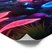 The Lumina Forest: Whispering Neon Lights Poster (Hoek)