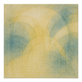 The Luminous Garden Pt4 Japandi Pale Gold Perfect Poster