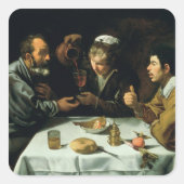The Lunch, 1620 Vierkante Sticker (Voorkant)