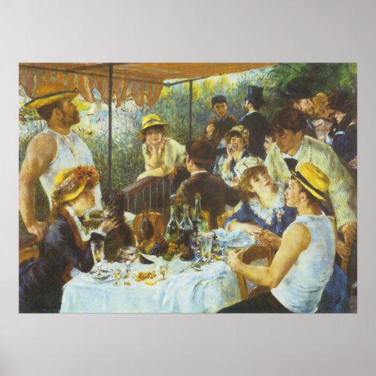 The Luncheon, door Pierre-Auguste Renoir Poster (Voorkant)