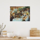 The Luncheon of the Boating Party, 1881 Poster (Keuken)