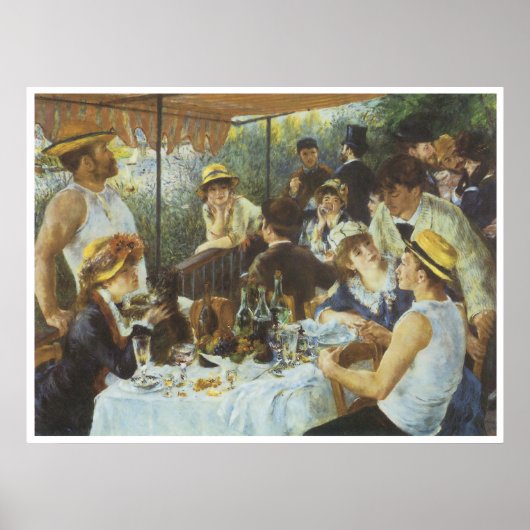 The Luncheon of the Boating Party, 1881 Poster (Voorkant)