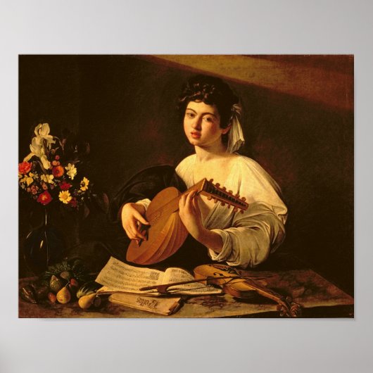 The Lute Player, c.1595 Poster (Voorkant)