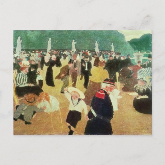The Luxembourg Gardens, 1895 Briefkaart (Voorkant)