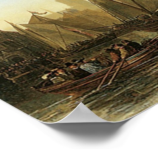 The Maas at Dordrecht; 1650 Poster (Hoek)