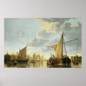 The Maas at Dordrecht; 1650 Poster (Voorkant)