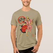 The Maccaronin Scroll Warriors II Tri-Blend Shirt (Voorkant)