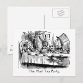 The Mad Tea Party Alice in Wonderland Card Briefkaart (Voorkant / Achterkant)