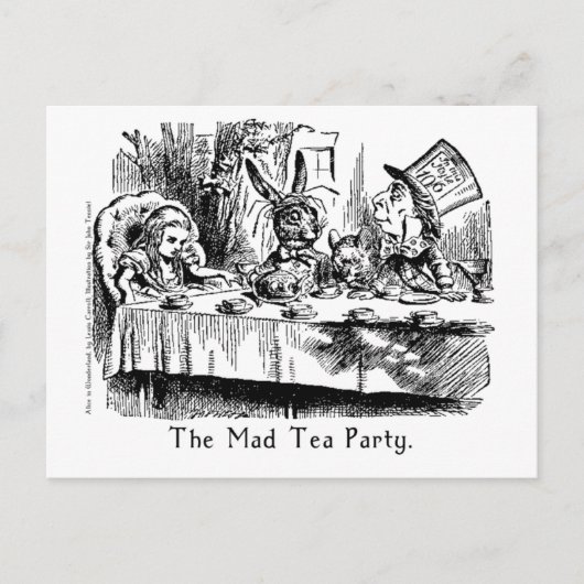 The Mad Tea Party Alice in Wonderland Card Briefkaart (Voorkant)