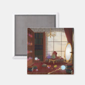 The Mage's Sanctuary - Enchanted Library Magneet (Voorkant / Achterkant)
