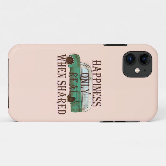 The Magic Bus: Happiness Only Real When Shared -  Case-Mate iPhone Case (Achterkant (horizontaal))