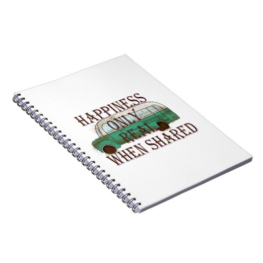 The Magic Bus: Happiness Only Real When Shared -  Notitieboek (Rechterzijde)