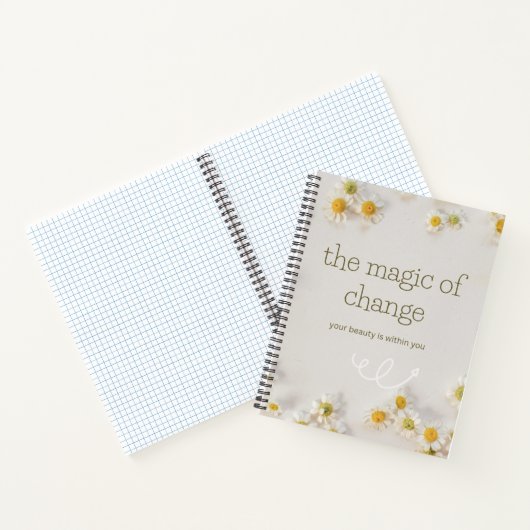 the magic change . inspirational notebook notitieboek (Binnen)
