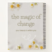 the magic change . inspirational notebook notitieboek (Achterkant)