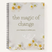 the magic change . inspirational notebook notitieboek (Voorkant)