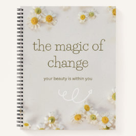 the magic change . inspirational notebook notitieboek
