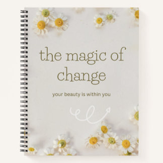the magic change . inspirational notebook notitieboek