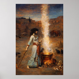 The Magic Circle van John William Waterhouse Poster