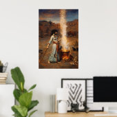 The Magic Circle van John William Waterhouse Poster (Thuiskantoor)