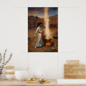 The Magic Circle van John William Waterhouse Poster (Keuken)