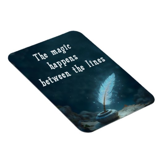 "The magic happens between the lines" Magneet (Rechterzijde)