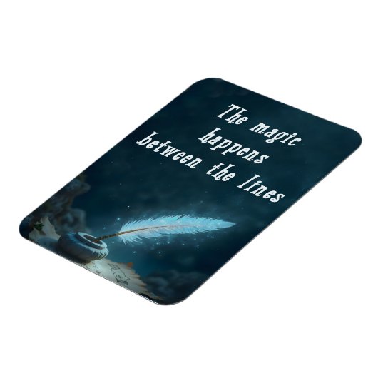 "The magic happens between the lines" Magneet (Linkerzijde)