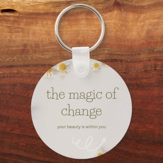the magic of change , keychain (Achterkant)
