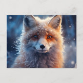 The Magic of Foxes in the Snow Briefkaart (Voorkant)