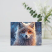 The Magic of Foxes in the Snow Briefkaart (Staand voorkant)