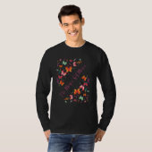 The Magic Of Music Butterflies Music Notes Graphic T-shirt (Voorkant volledig)