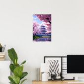 The Magic of Tradition, Cherry Blossom Mansion Poster (Thuiskantoor)