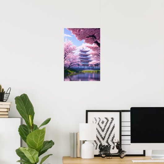 The Magic of Tradition, Cherry Blossom Mansion Poster (Thuiskantoor)
