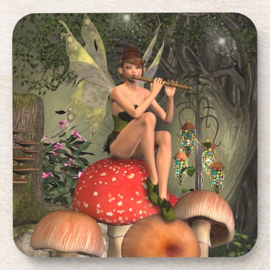 The Magical Flute-Player Bier Onderzetter (Voorkant)