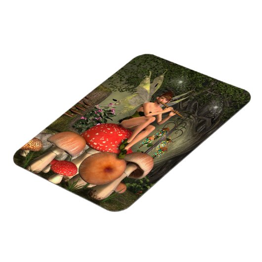 The Magical Flute-Player Postcard Magneet (Linkerzijde)