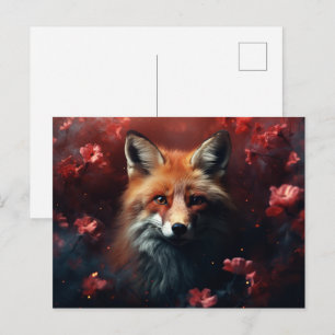 The Magical Gleam of the Starry Fox Briefkaart