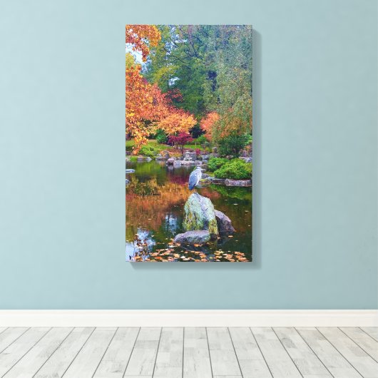  The Magical Kyoto Garden, Holland Park, London Canvas Afdruk (Insitu (Houten vloer))