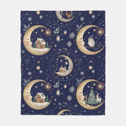 The Magical night before Christmas Fleece Deken (Voorkant)