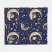 The Magical night before Christmas Fleece Deken (Voorkant (Horizontaal))