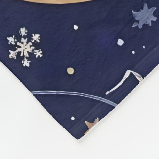 The Magical night before Christmas Fleece Deken (Hoek)