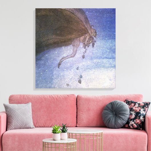 The Magicians Cape van John Bauer Canvas Afdruk (Insitu (Woonkamer))