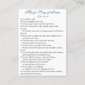 The Magnificat - Prayer Kaart (Flat) Visitekaartje (Achterkant)